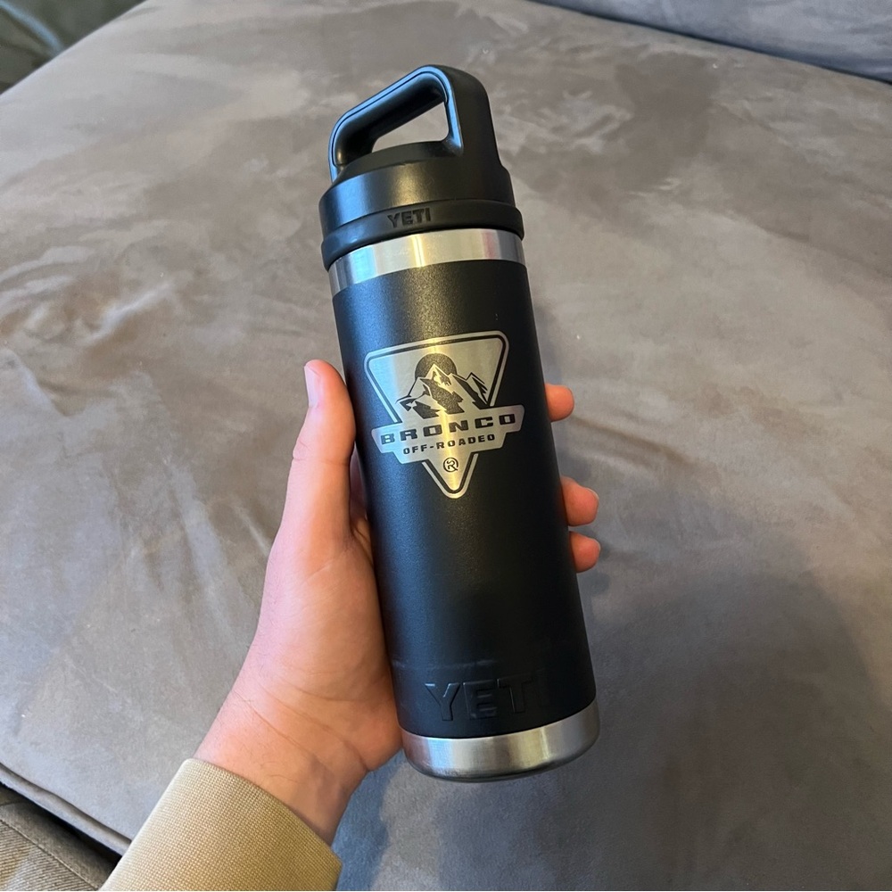 YETI Bronco Black and Silver Tumbler